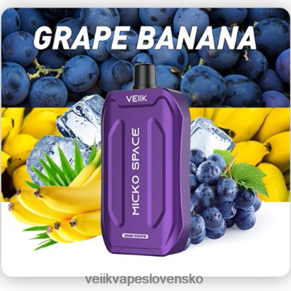 VEIIK Pod Slovensko - VEIIK Micko Space jednorazová vapa 7000 vdychov HF684635 hroznový banán VEIIK Pod Slovensko - VEIIK Micko Space jednorazová vapa 7000 vdychov HF684635 hroznový banán