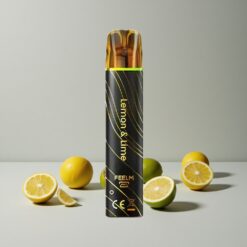 Citrón & Limetka JNR Black&Golden 600+200 Puffs Jednorazové Vape Batéria 550mAh veľkoobchod Slovensko