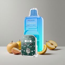 Kyslá Jablkový Ľad JNR VapeWatch 30000 Puffs Batéria 1000mAh Dual Mesh Coil veľkoobchod Slovensko
