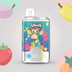 Dvojitá príchuť UWIN Crystal Twins 40000 potiahnutí 32 ml e-liquidu 850mAh batéria jednorazová e-cigareta veľkoobchod Slovensko