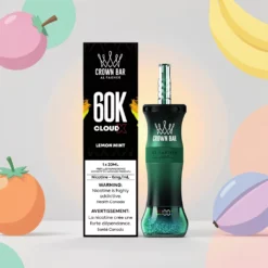 AL FAKHER CROWN BAR CLOUD-X 60 000 potiahnutí, duálne režimy DTL a MTL, 50 ml náplň, minishisha veľkoobchod Slovensko