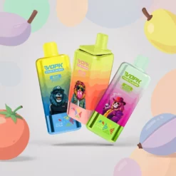 4 v 1 prepínateľné príchute VOPK Four Flavors 80 000 potiahnutí, 650mAh batéria, 2% a 5% nikotín, jednorazová elektronická cigareta veľkoobchod Slovensko